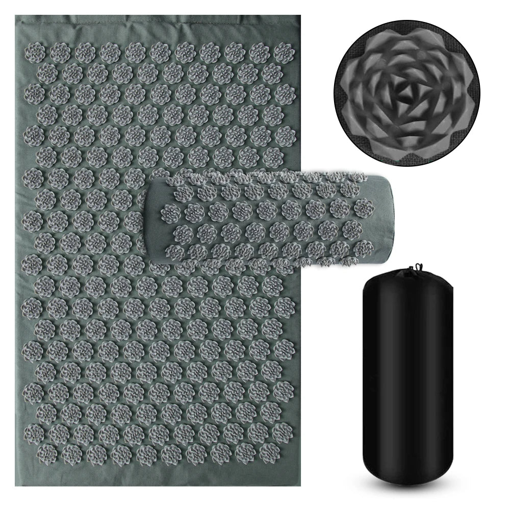 Relaxing Foam Yoga Mat with Neck Support Pillow