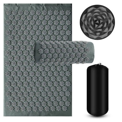 Relaxing Foam Yoga Mat with Neck Support Pillow