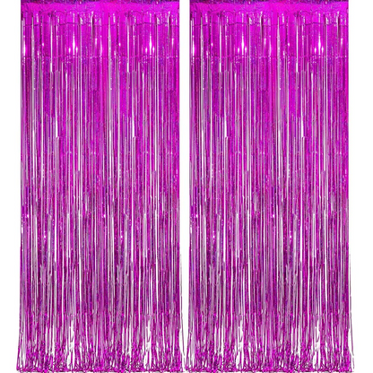 Rosy Glitter Backdrop Curtain for Photo Booths and Decor