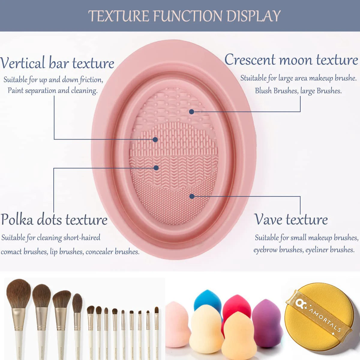 Portable Travel Makeup Brush Washing Dish