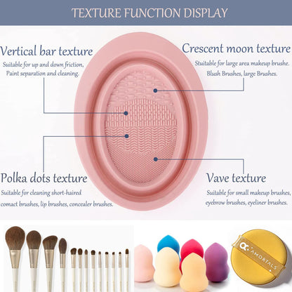 Portable Travel Makeup Brush Washing Dish
