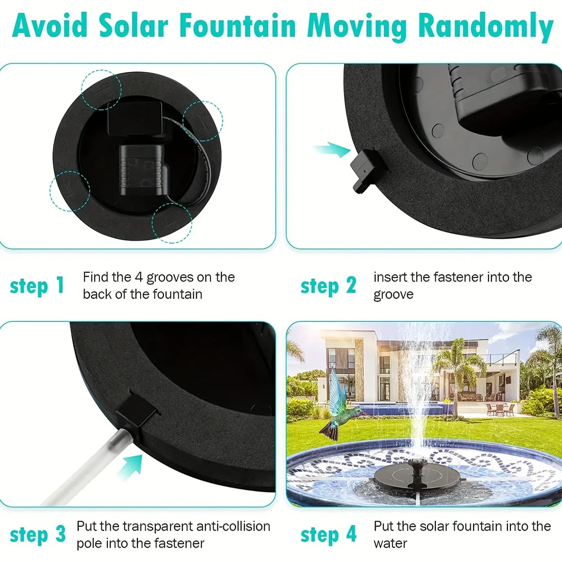 Outdoor Garden Water Fountain Kit