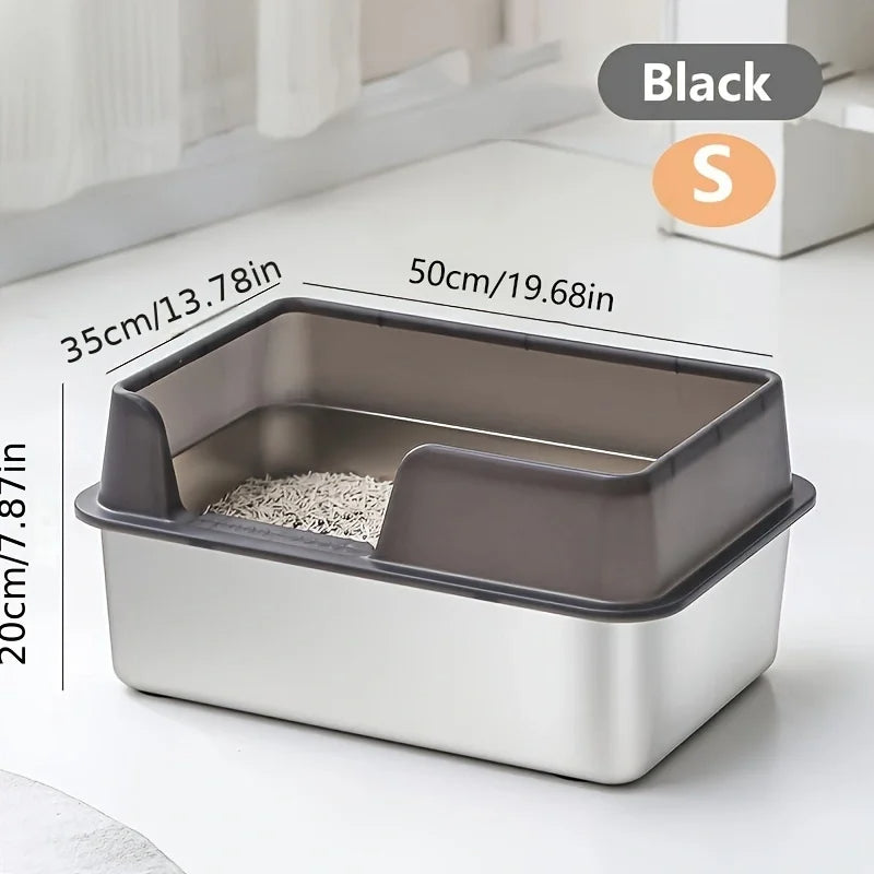 Easy Clean Cat Litter Box | Large Covered Pan