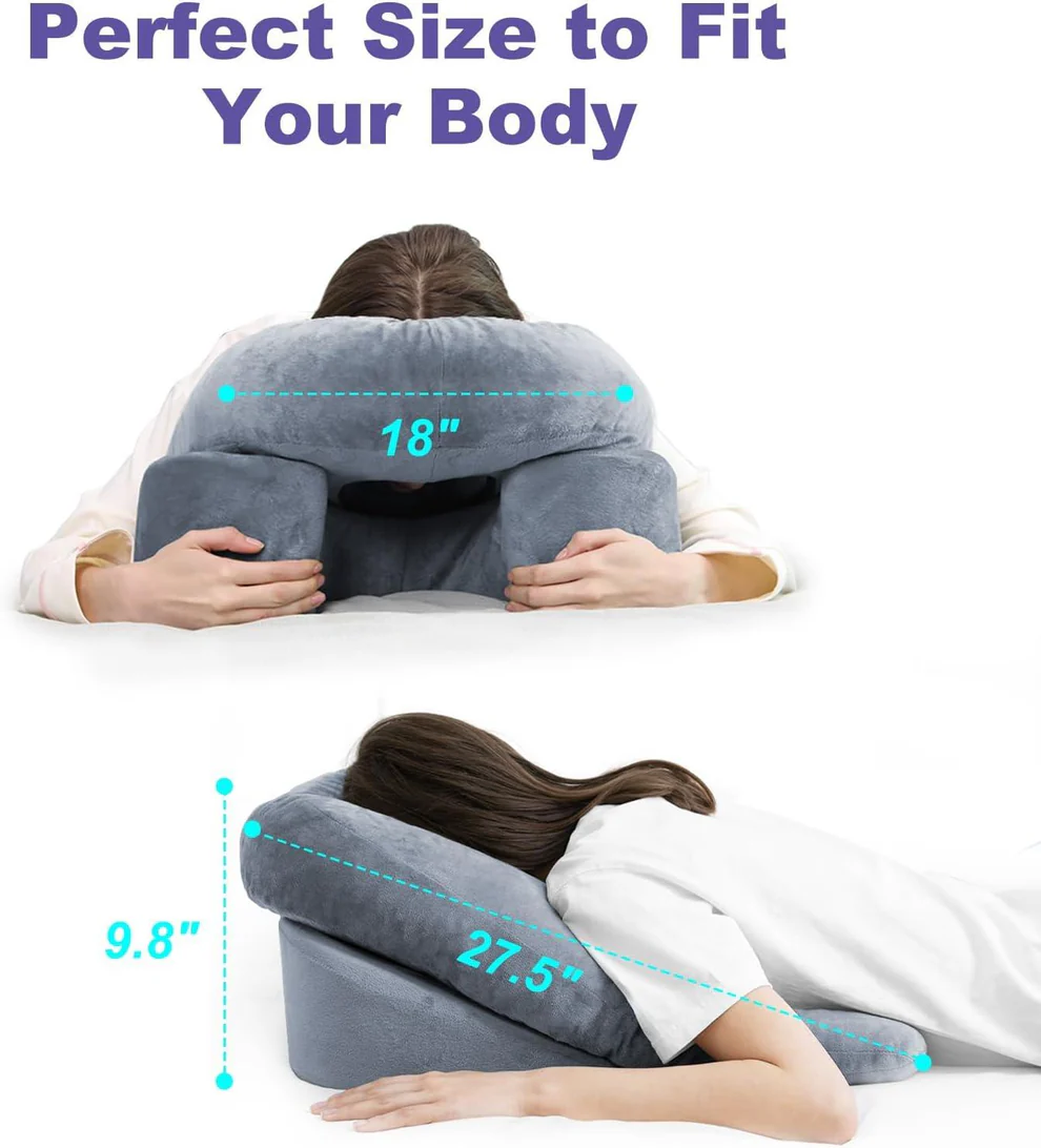 Contour Pillow for Post Surgery Stomach Sleep Support