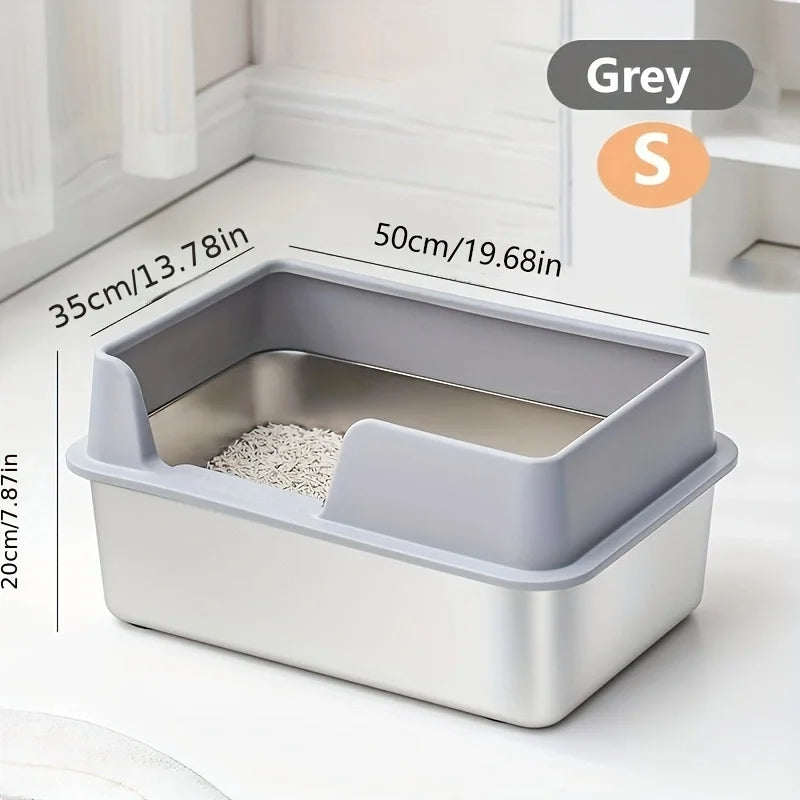 Easy Clean Cat Litter Box | Large Covered Pan
