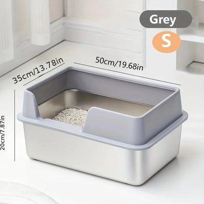 Easy Clean Cat Litter Box | Large Covered Pan