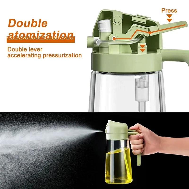 Practical Dual Oil Dispenser Sprayer Bottle