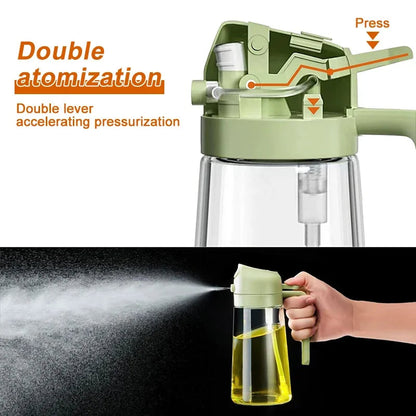 Practical Dual Oil Dispenser Sprayer Bottle