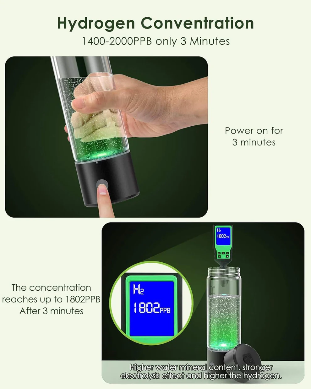 Alkaline Water Purifier Bottle System