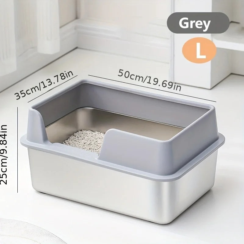 Easy Clean Cat Litter Box | Large Covered Pan