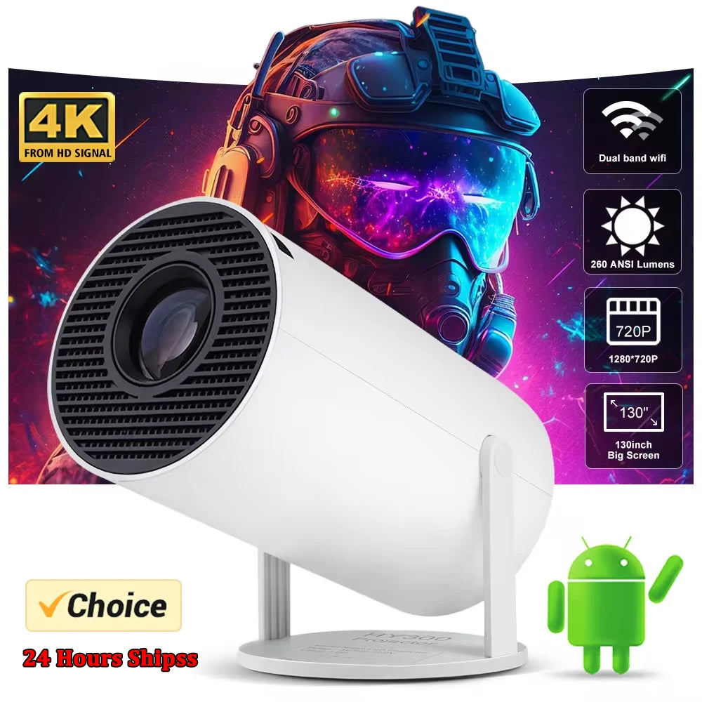 Ultra HD 4K Home Cinema Projector for Games and Movies