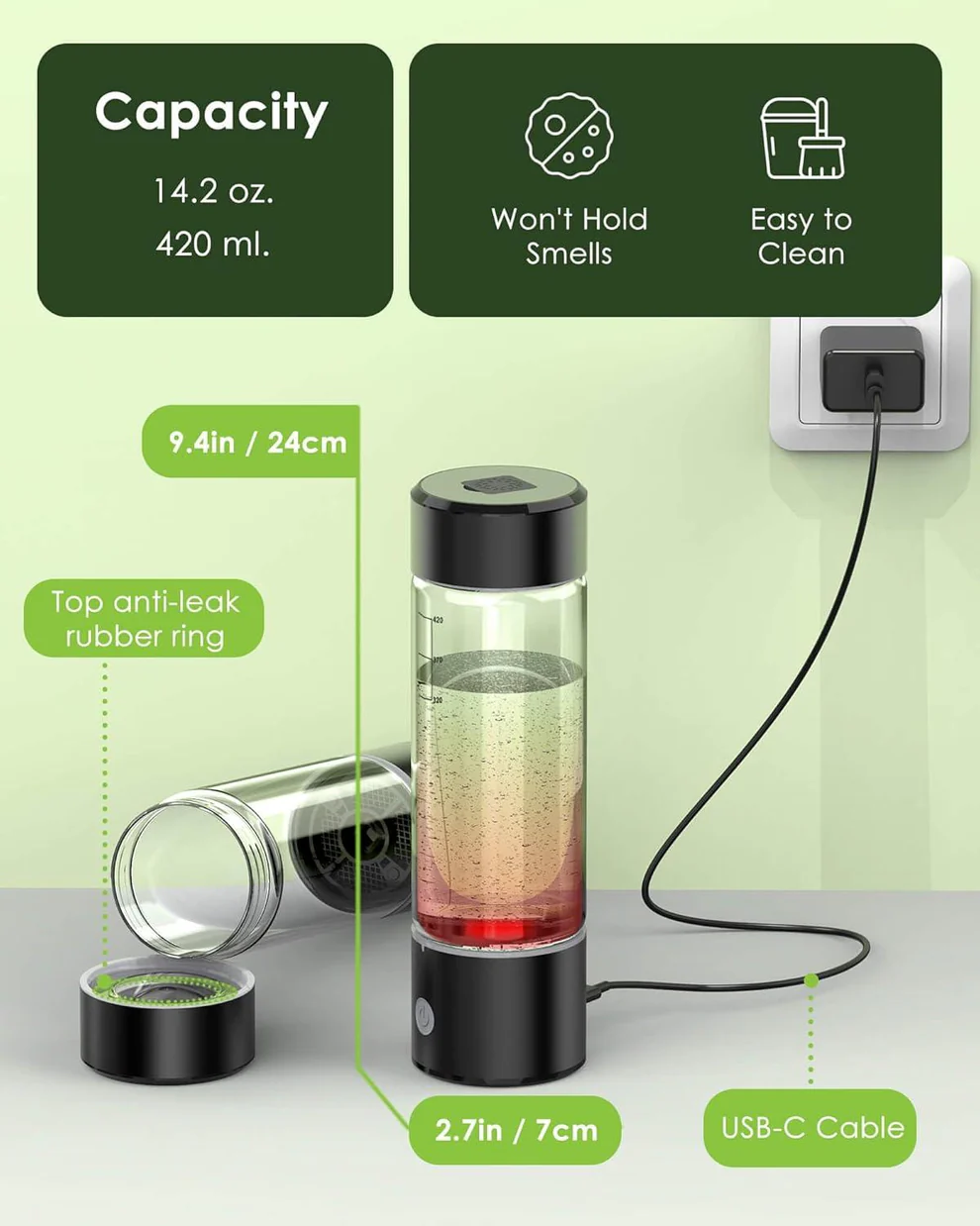 Alkaline Water Purifier Bottle System