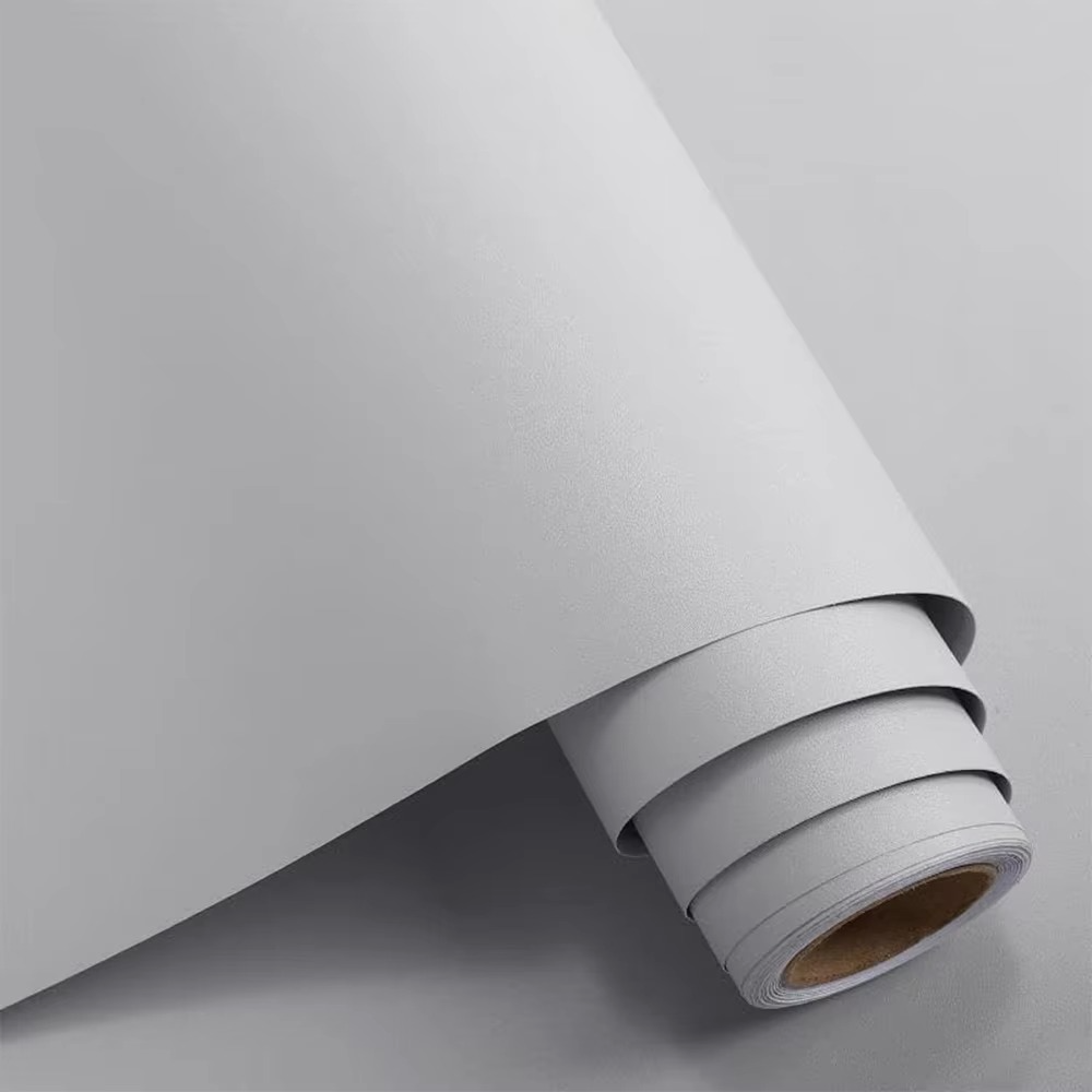 Dark Grey Non-Woven Peel and Stick Wall Paper