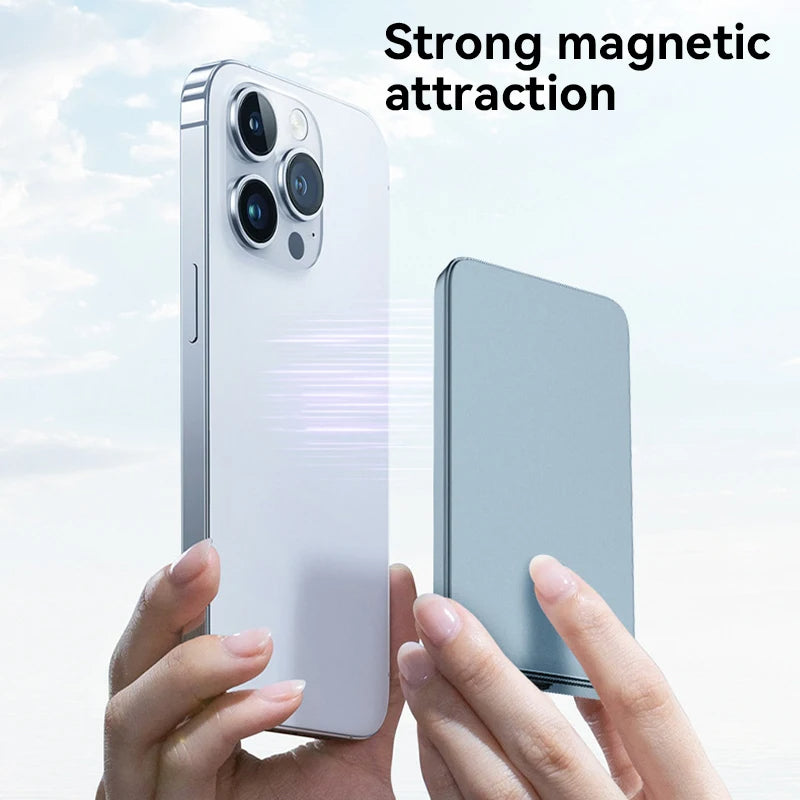 Slim 10000mAh Wireless Portable Phone Power Bank Charger