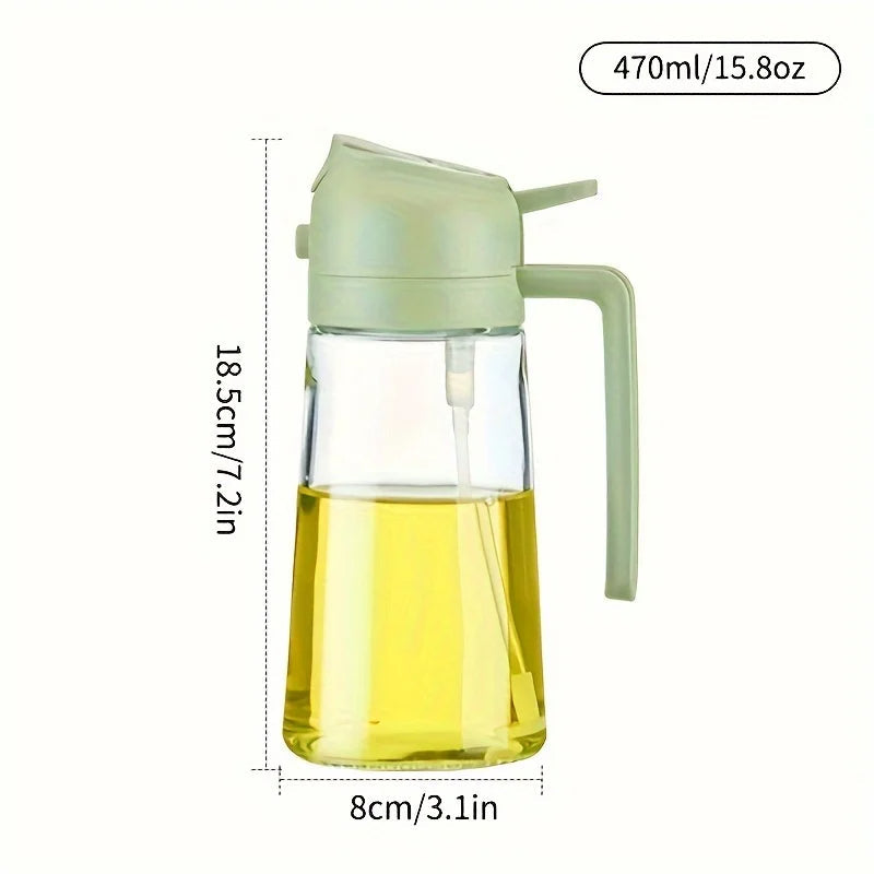Practical Dual Oil Dispenser Sprayer Bottle