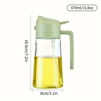 Practical Dual Oil Dispenser Sprayer Bottle