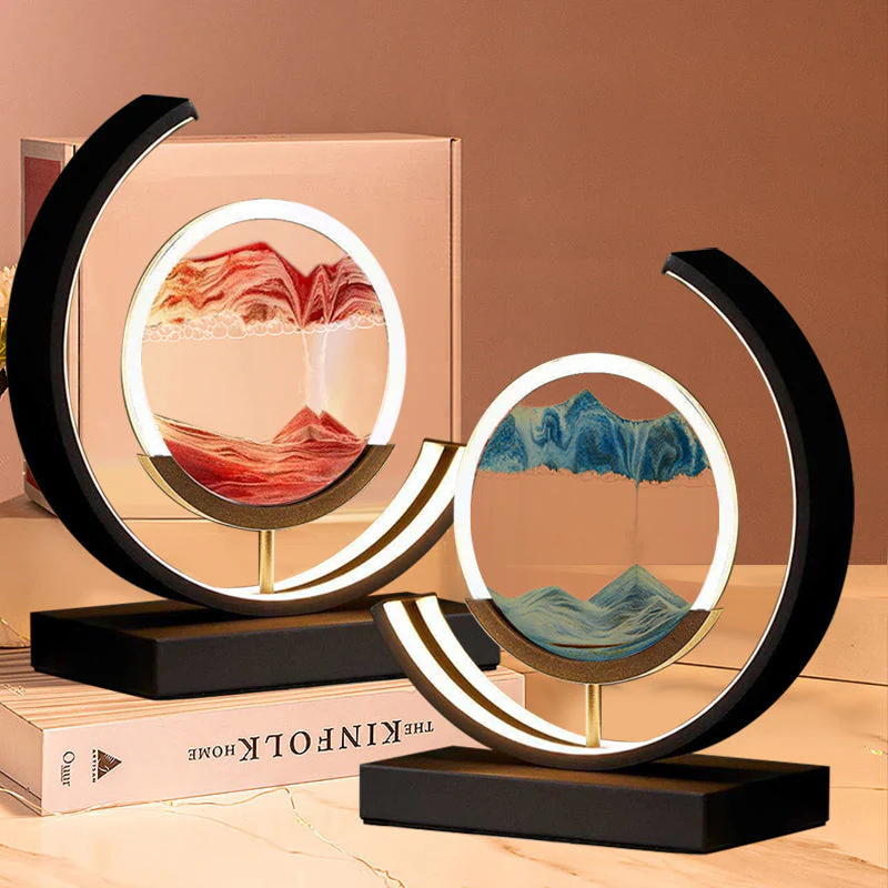 Colorful LED Hourglass Table Lamp - Hehif