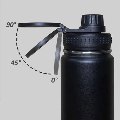 Thermal Stainless Steel Water Bottle with Phone Pocket