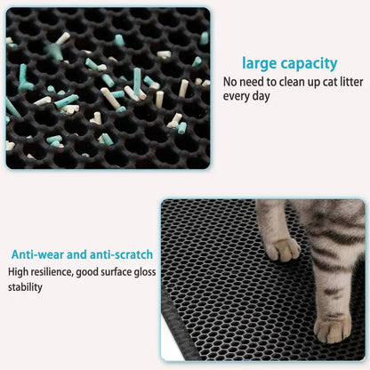 Durable Two Layer Pet Litter Tray Mat