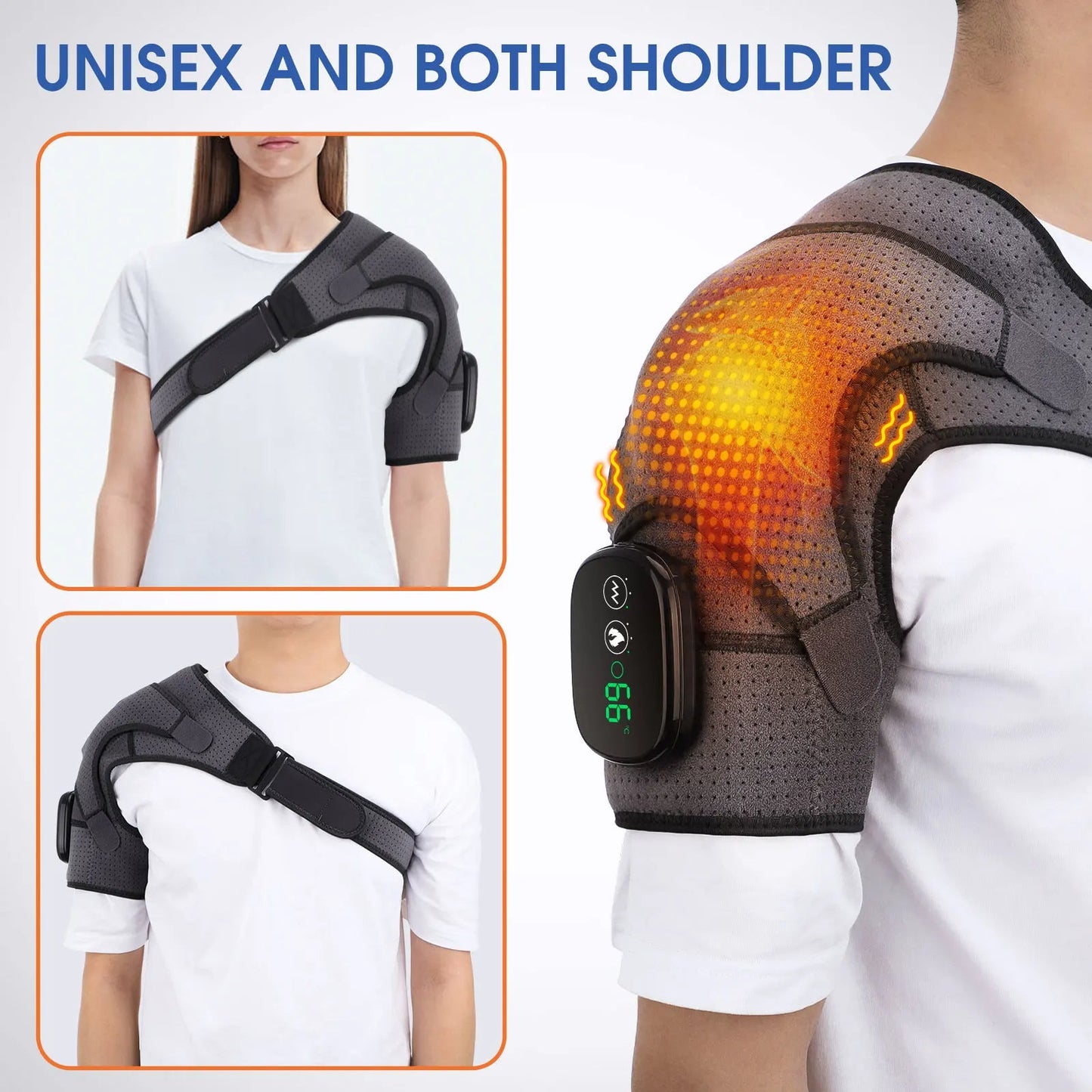 Relaxing Heat and Vibration Shoulder Massager