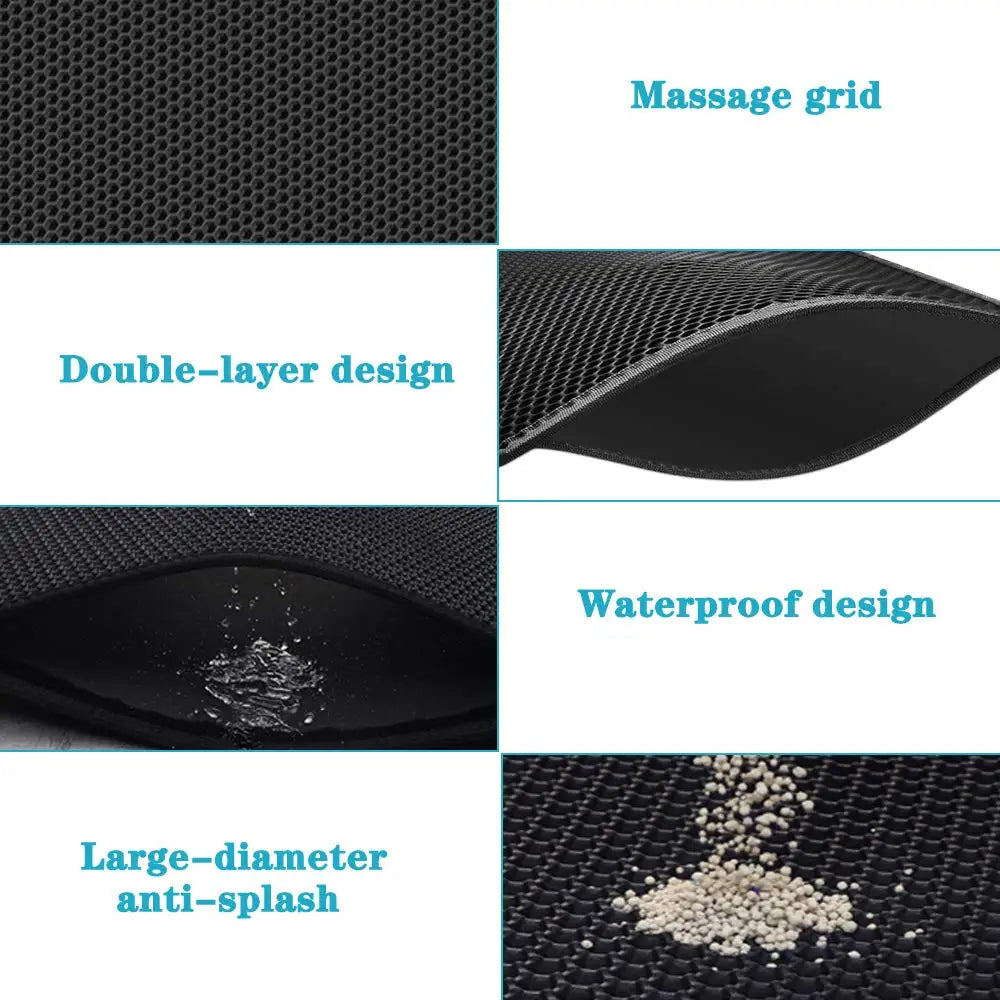 Durable Two Layer Pet Litter Tray Mat