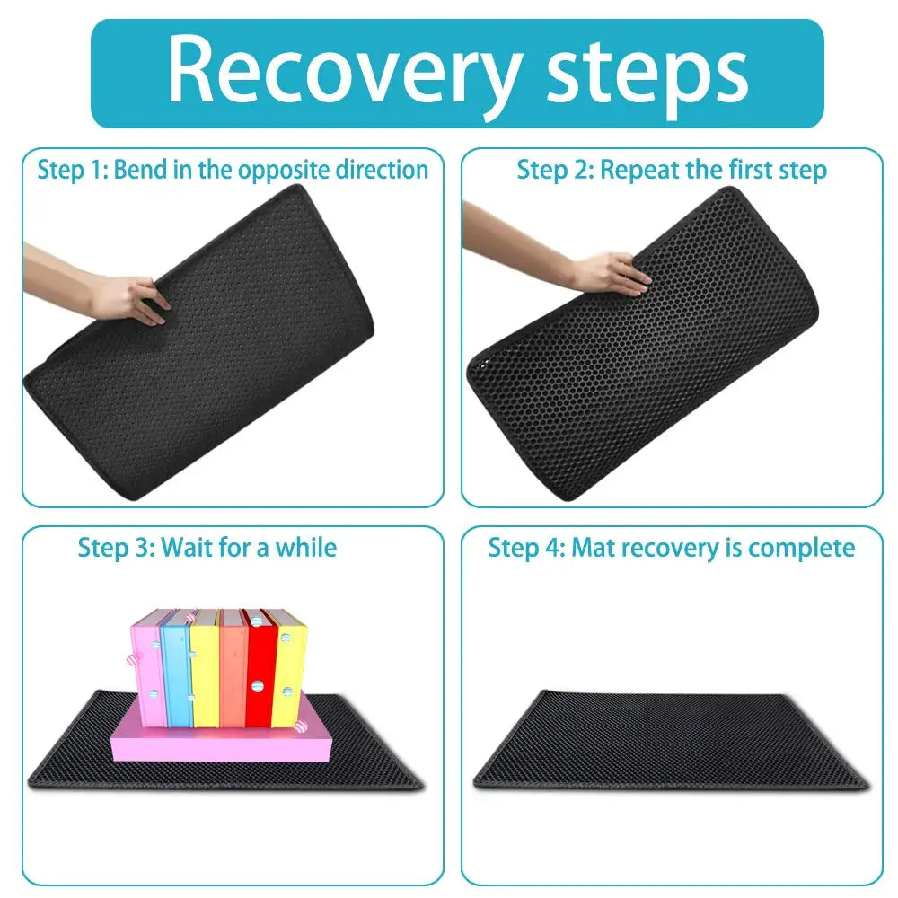 Durable Two Layer Pet Litter Tray Mat