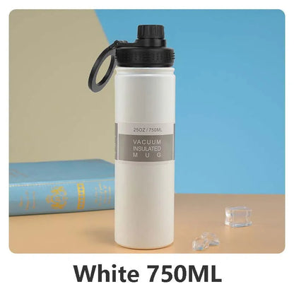 Thermal Stainless Steel Water Bottle with Phone Pocket