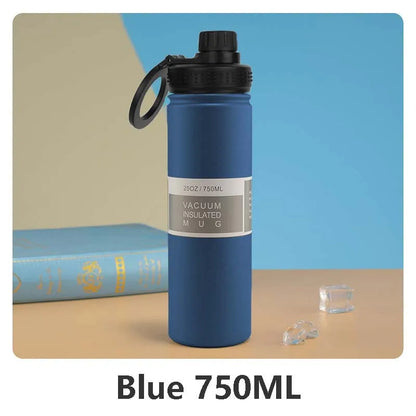 Thermal Stainless Steel Water Bottle with Phone Pocket