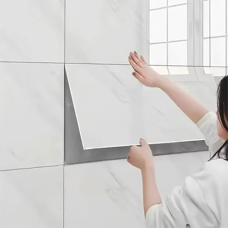 Easy Peel Marble Wall and Floor Decals for Kitchen Bathroom