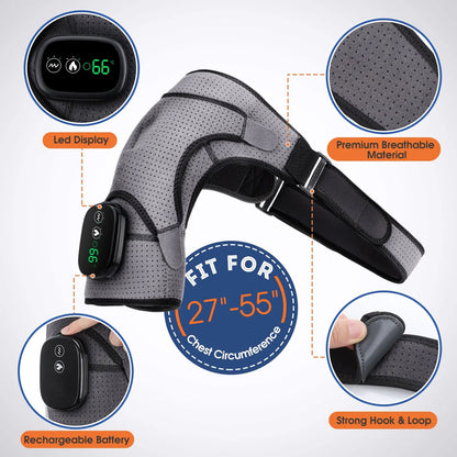 Relaxing Heat and Vibration Shoulder Massager