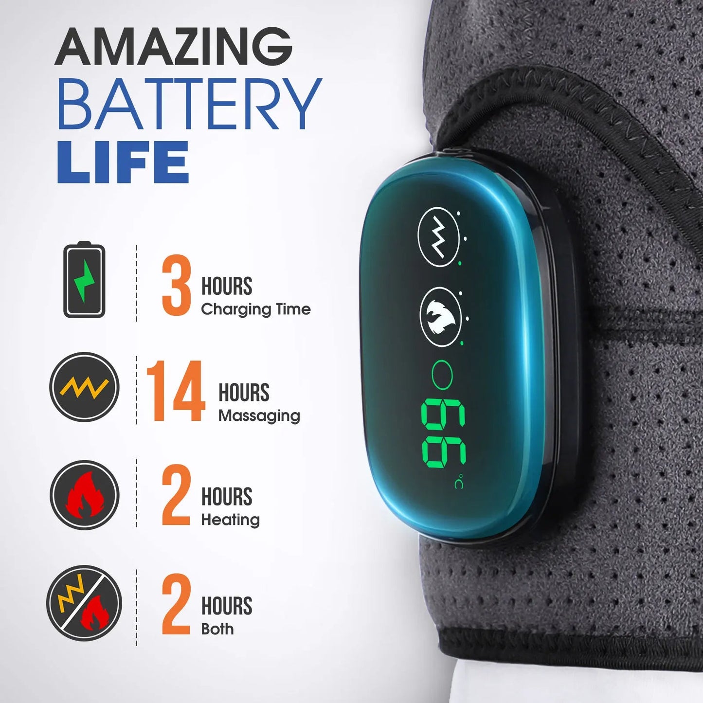 Relaxing Heat and Vibration Shoulder Massager