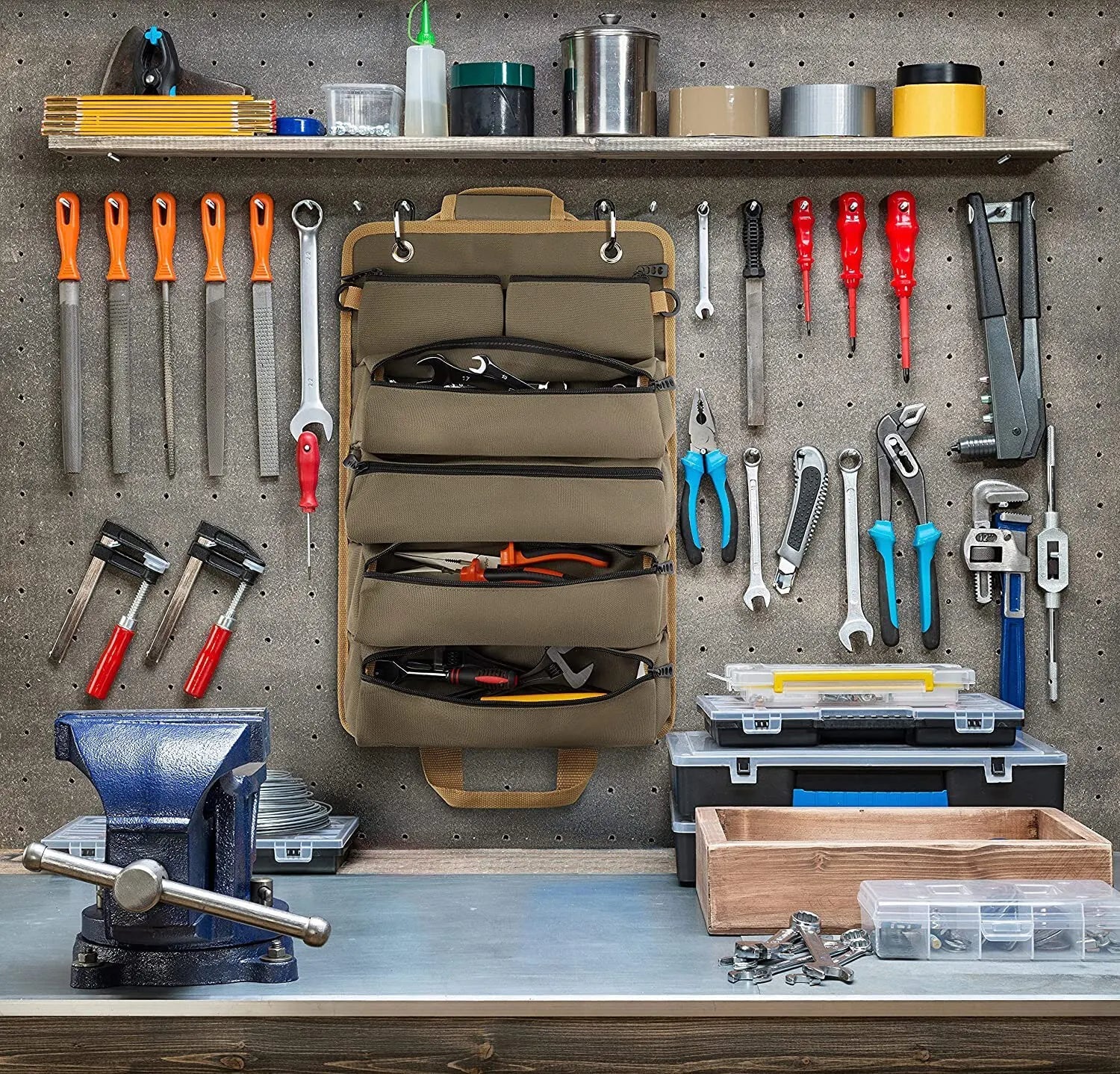 Versatile Handyman Storage Tote Bag - Hehif