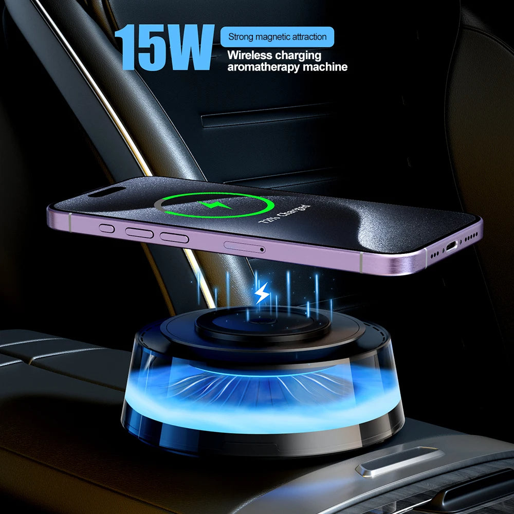 Compact Car Air Freshener with USB Charger