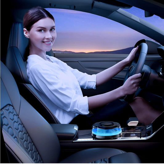 Compact Car Air Freshener with USB Charger - Hehif