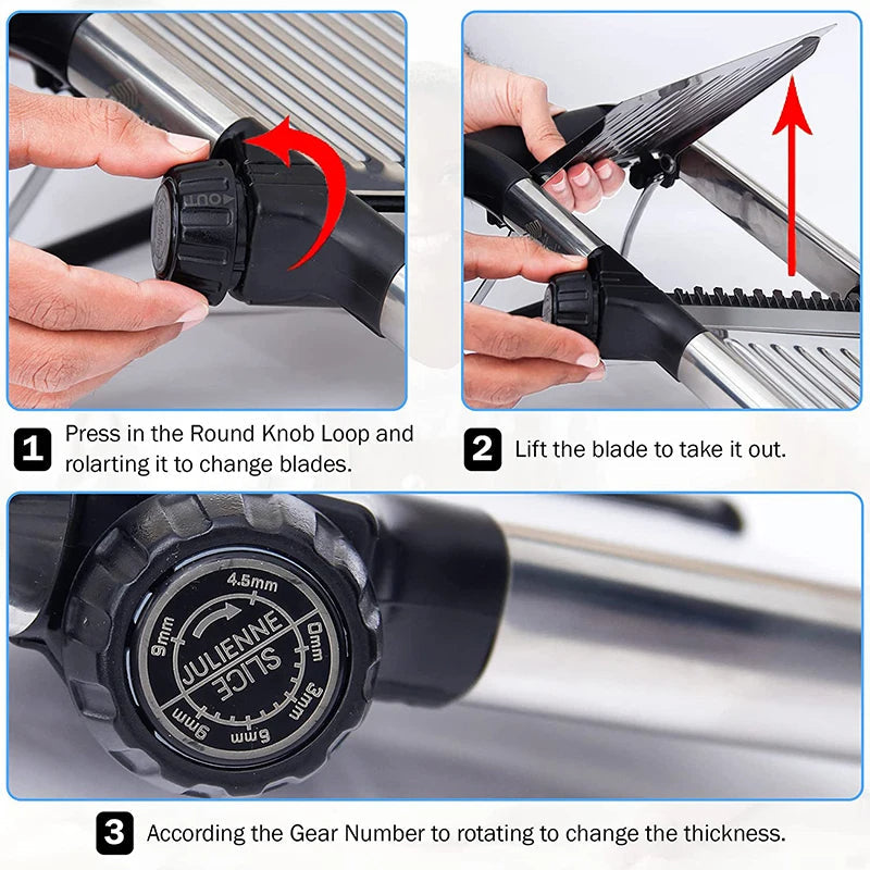 Easy Grip Stainless Steel Slicer - Essential Kitchen Tool