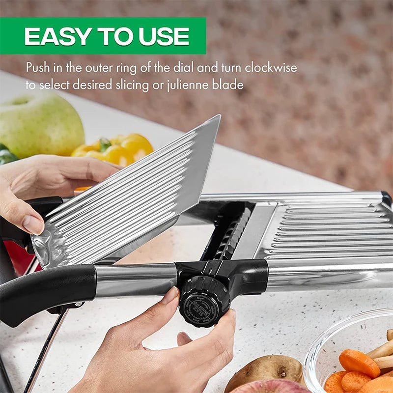 Easy Grip Stainless Steel Slicer - Essential Kitchen Tool