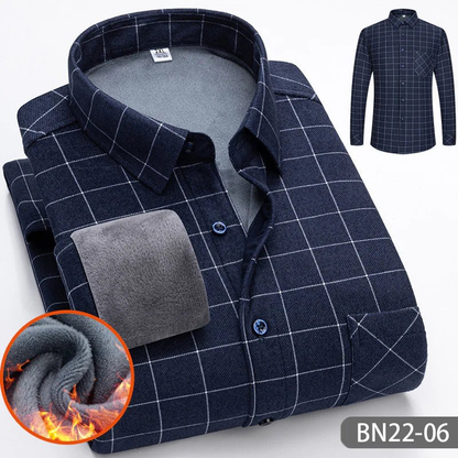 Warm Plaid Insulated Shirt