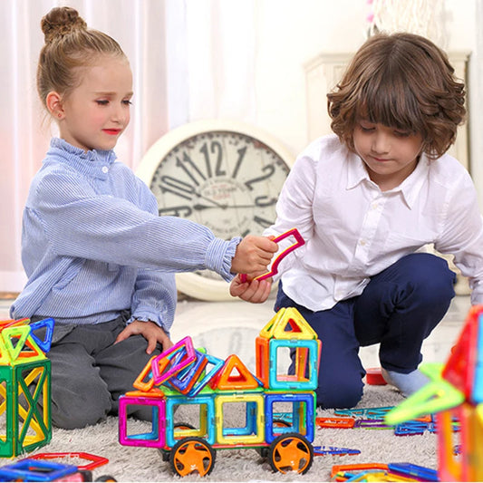 Colorful Kids Magnetic Construction Blocks Set - Hehif