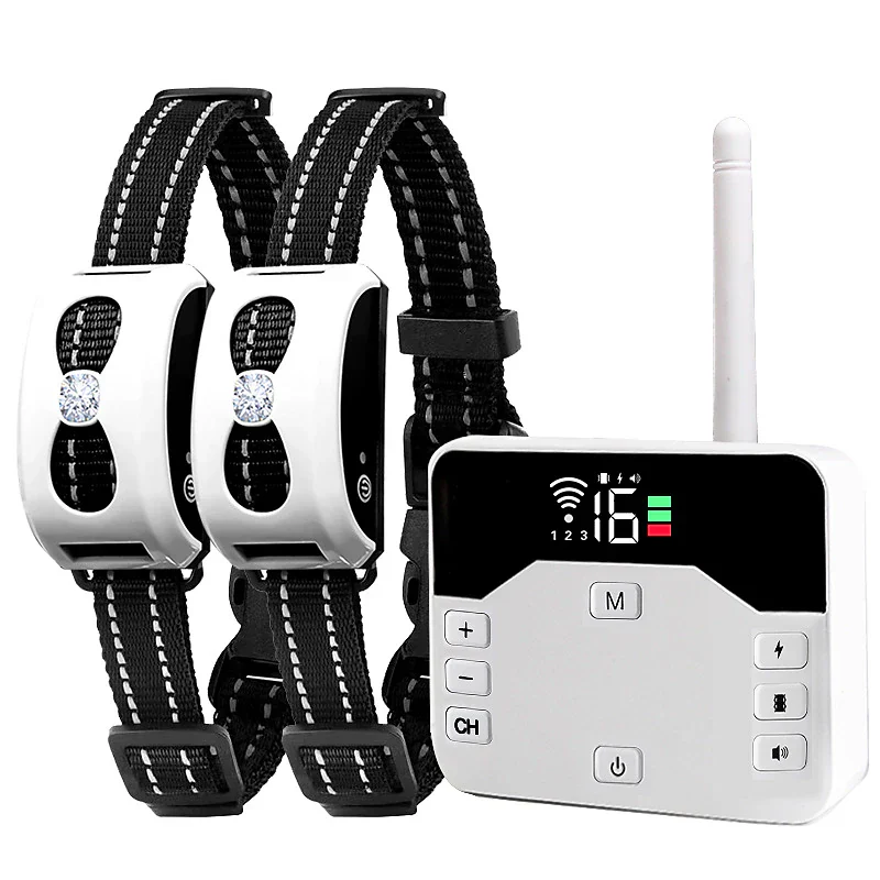 Rechargeable Wireless Pet Fence & Remote Trainer Collar
