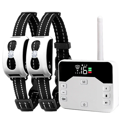 Rechargeable Wireless Pet Fence & Remote Trainer Collar