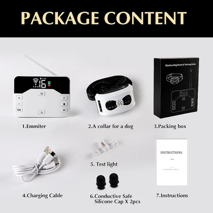 Rechargeable Wireless Pet Fence & Remote Trainer Collar