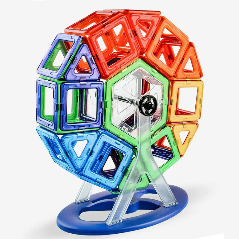 Colorful Kids Magnetic Construction Blocks Set