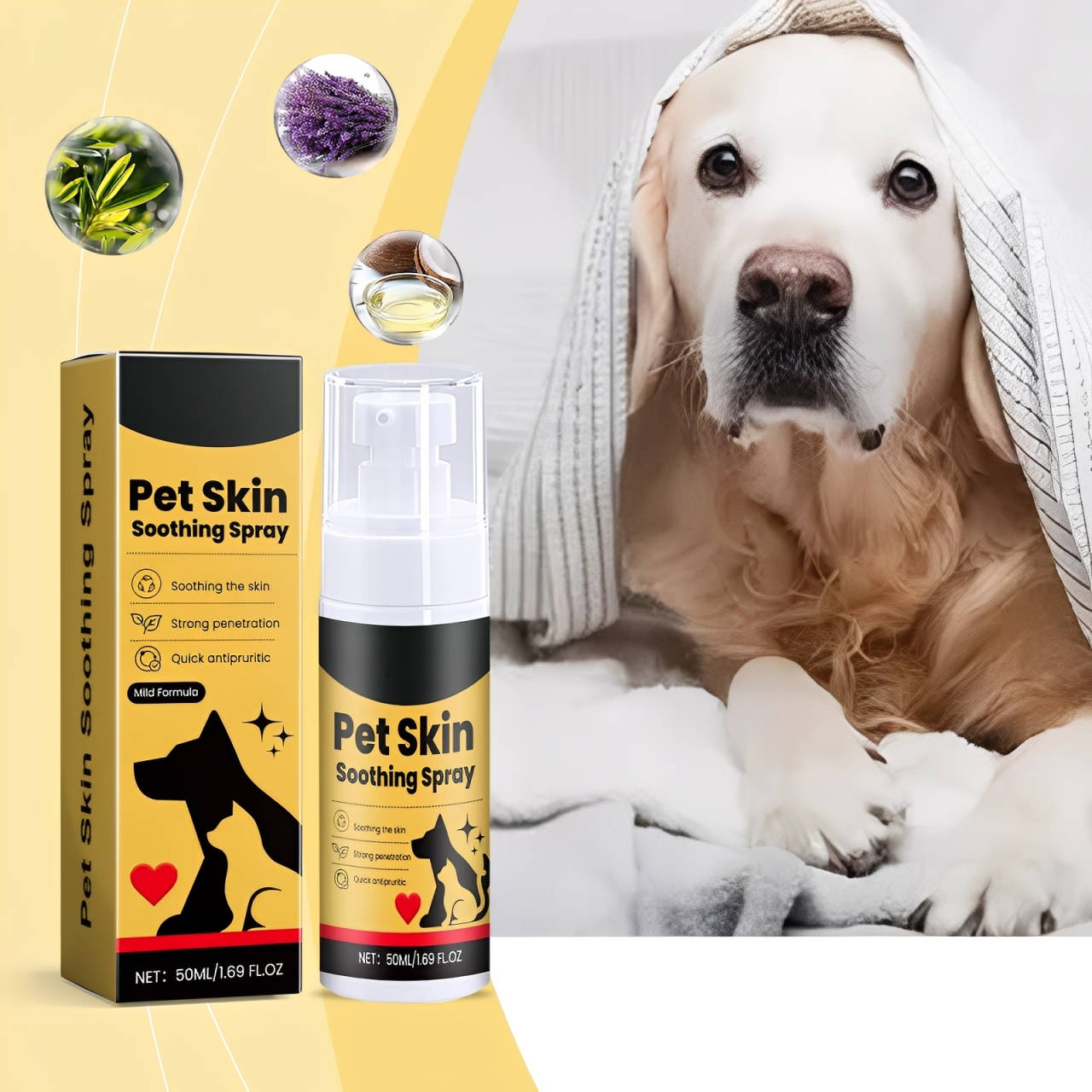 Soothing Dog Skin Relief Spray - Hehif