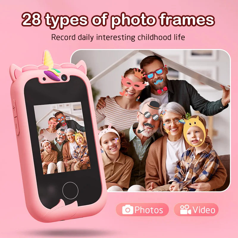 Fun Learning Phone for Kids with Double Cameras