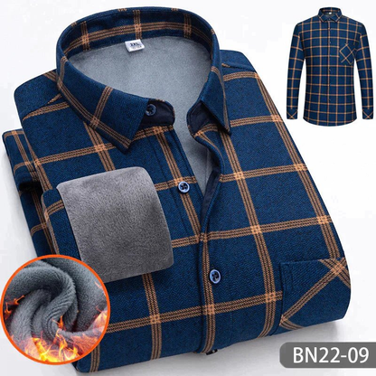 Warm Plaid Insulated Shirt