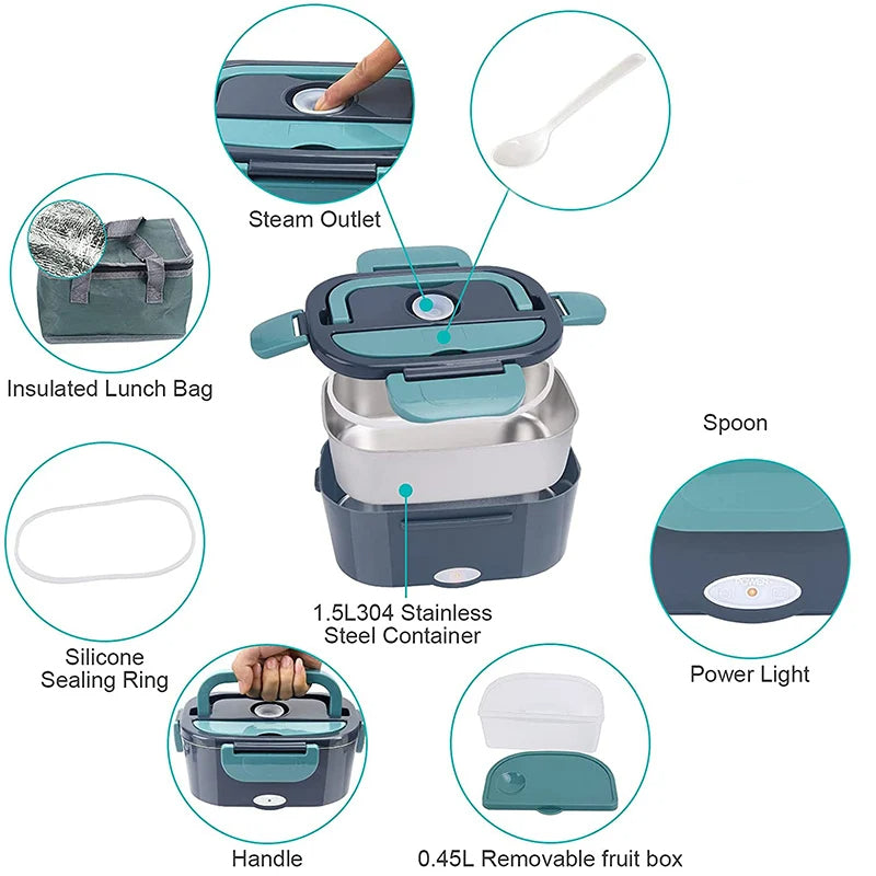 Compact Portable 60W Food Heater Box