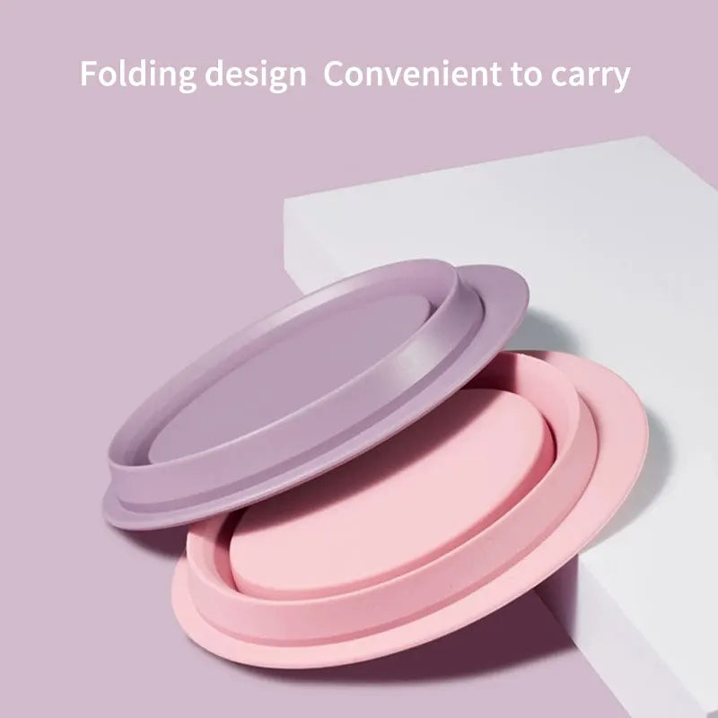 Portable Travel Makeup Brush Washing Dish
