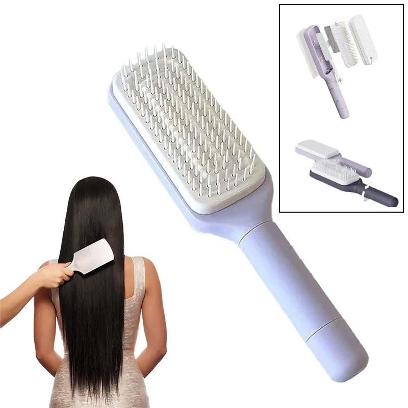 Easy Clean Detangling Hair Brush