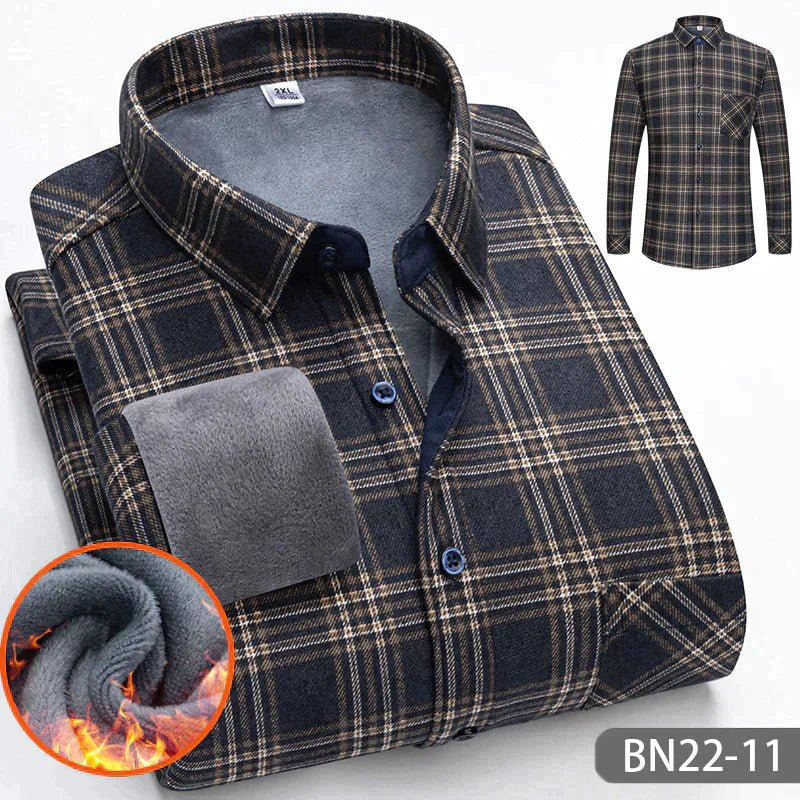 Warm Plaid Insulated Shirt