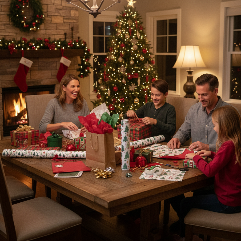 Luxury Holiday Gift Wrap and Packaging Kit